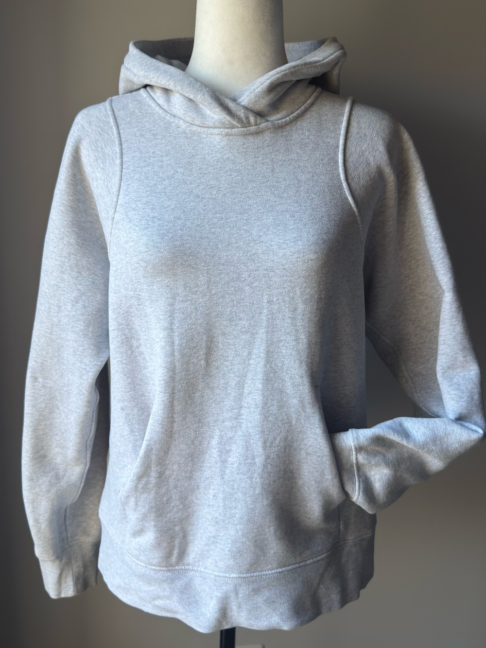 Lululemon Light Gray Hooded Sweatshirt